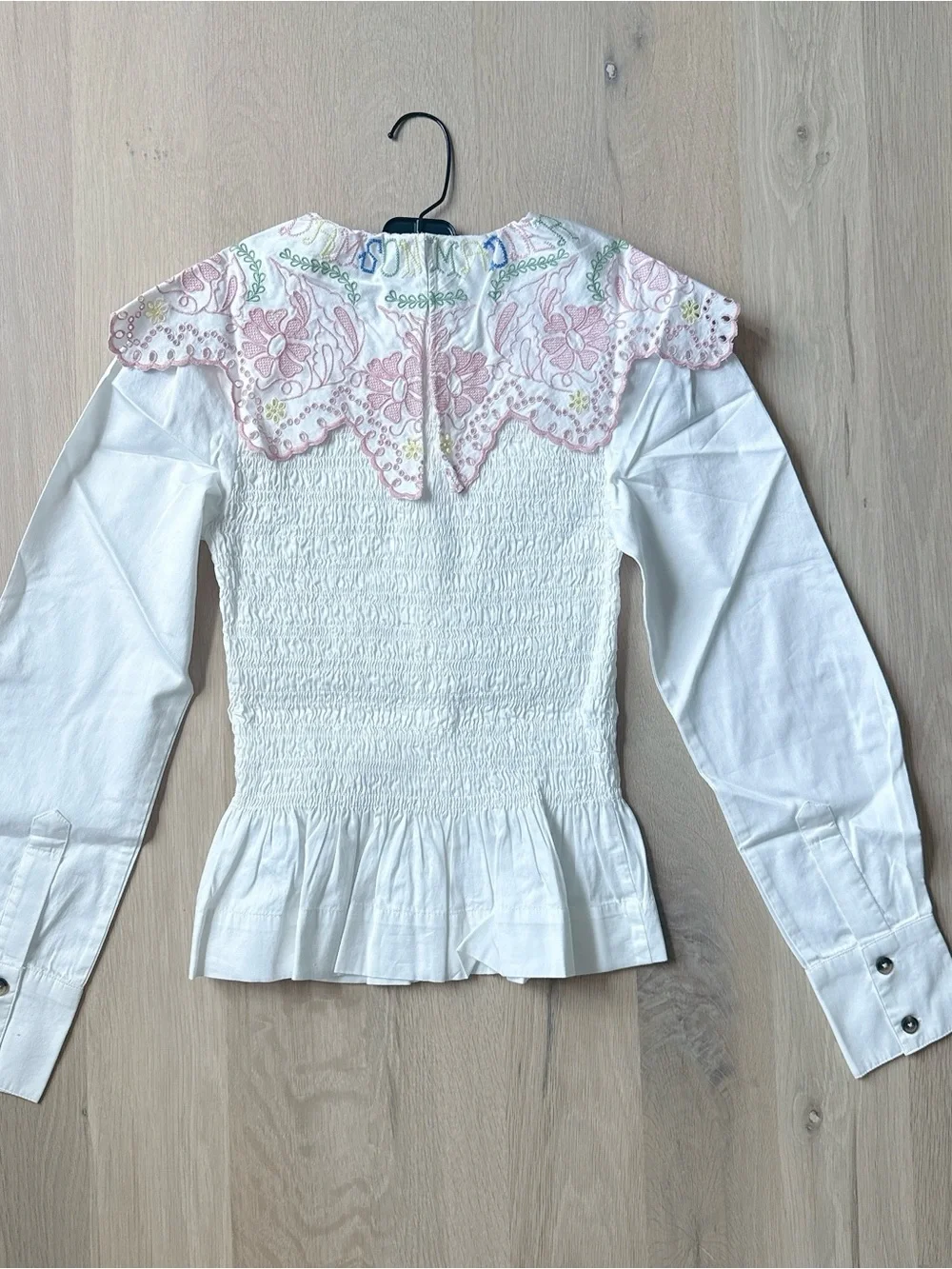 NWT DAMSON MADDER FERN EMBROIDERED BLOUSE - Picture 8 of 10